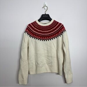 Brooks Brothers Fair Isle Crewneck Sweater Size Medium